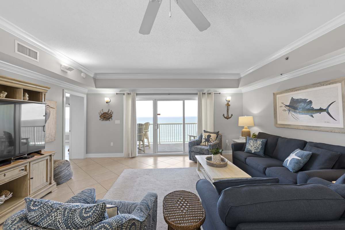 8th floor corner condo living room